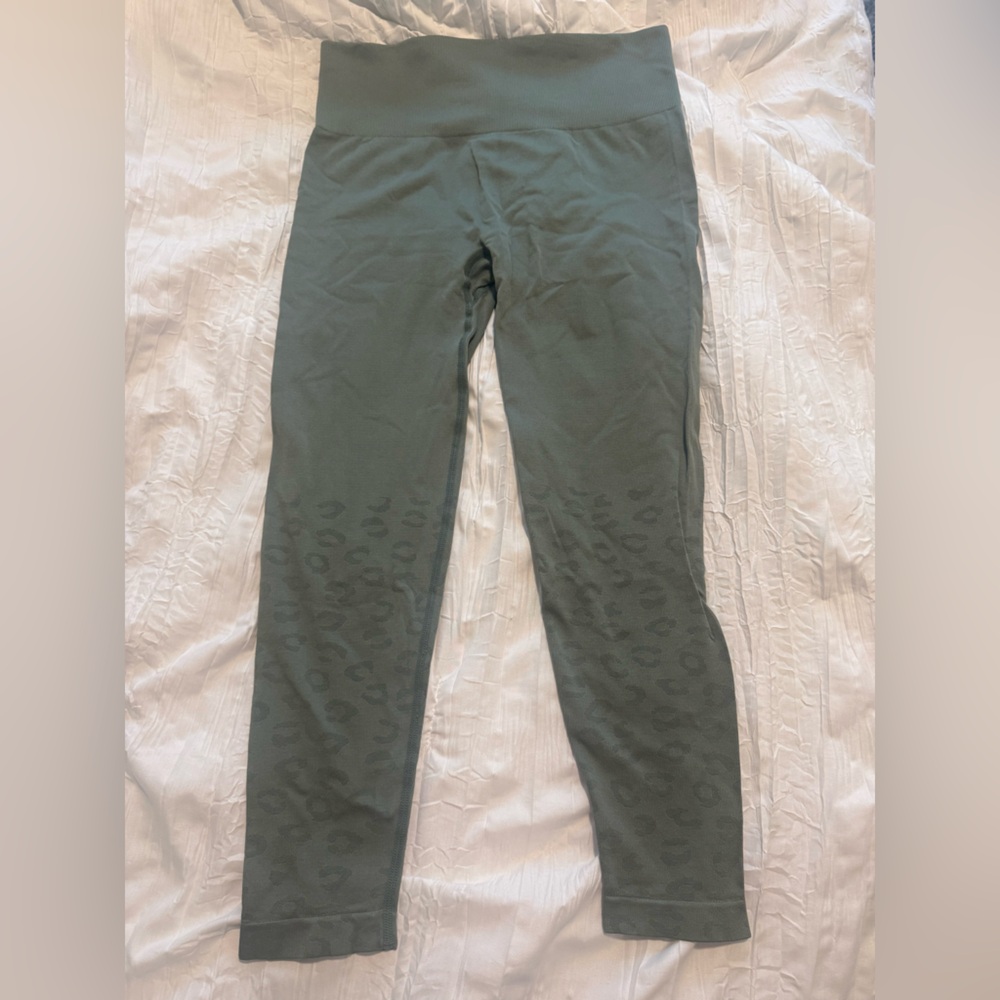 Zella Olive Green High-Waist Leggings